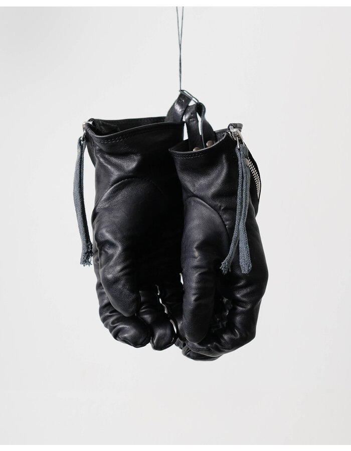 0.HIDE ZIPPED GLOVES