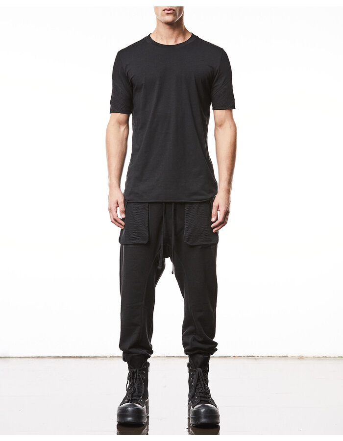 THOM KROM DROP CROTCH COTTON JOGGER WITH MESH POCKET
