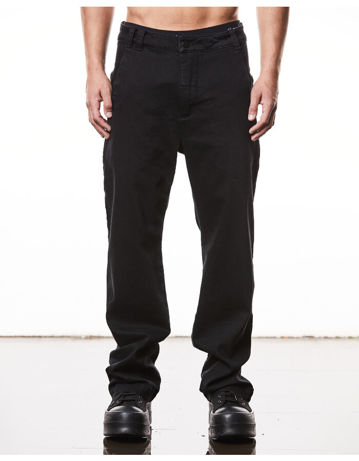 THOM KROM STRETCH DENIM STRAIGHT LEG SCAR STITCH JEANS