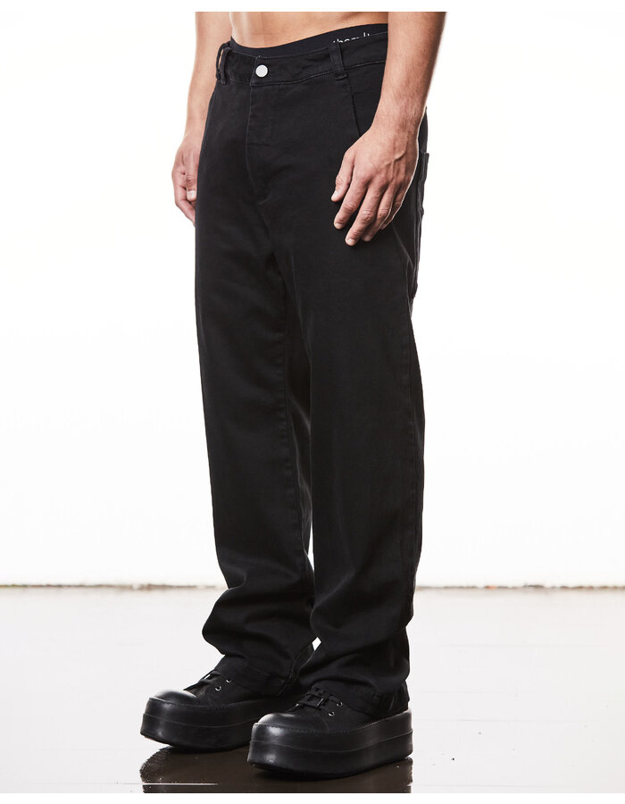 THOM KROM STRETCH DENIM STRAIGHT LEG SCAR STITCH JEANS