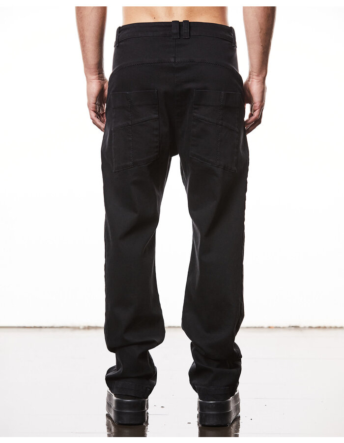 THOM KROM STRETCH DENIM STRAIGHT LEG SCAR STITCH JEANS