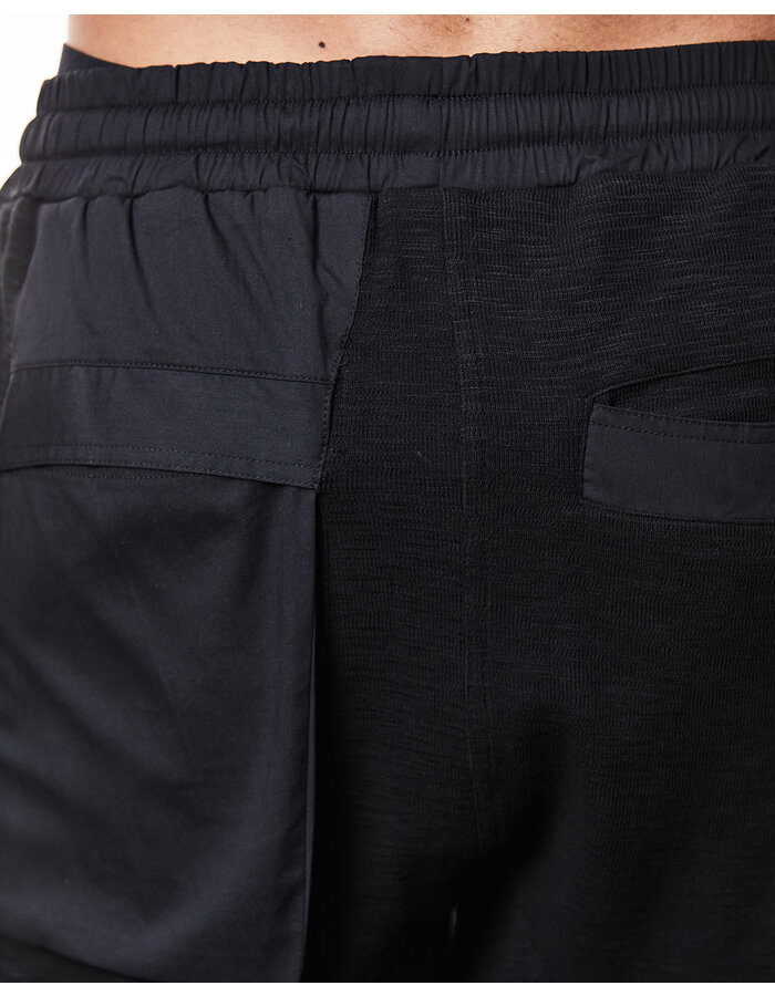 THOM KROM COTTON JOGGER WITH CONTRAST ZIP POCKETS - BLACK