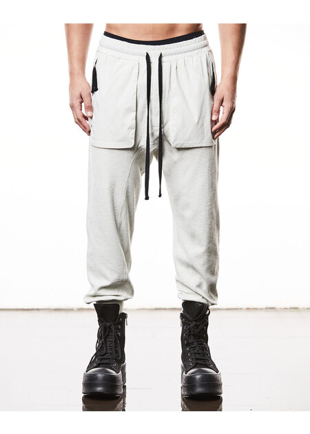 THOM KROM COTTON JOGGER WITH CONTRAST ZIP POCKETS - DUNE