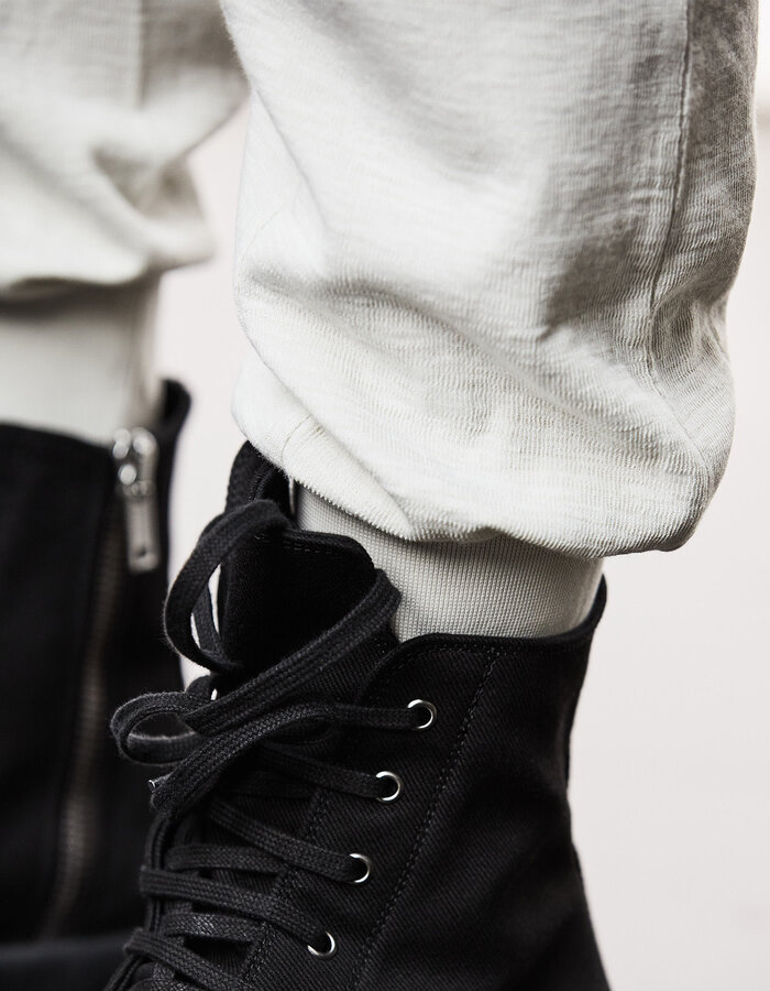 THOM KROM COTTON JOGGER WITH CONTRAST ZIP POCKETS - DUNE