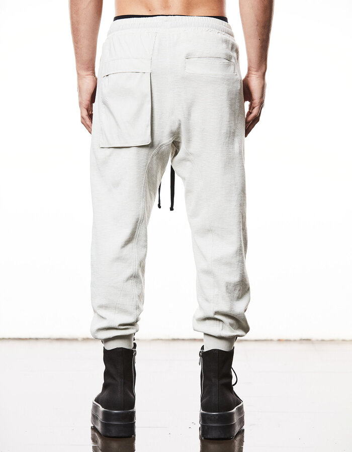 THOM KROM COTTON JOGGER WITH CONTRAST ZIP POCKETS - DUNE