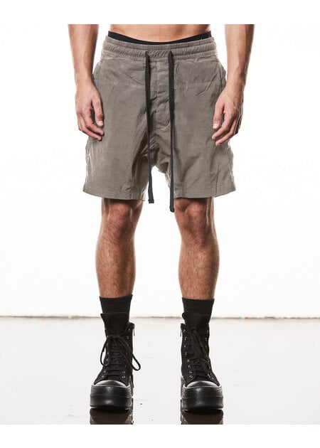 THOM KROM LIGHT COTTON DROP CROTCH SHORTS - ROCK