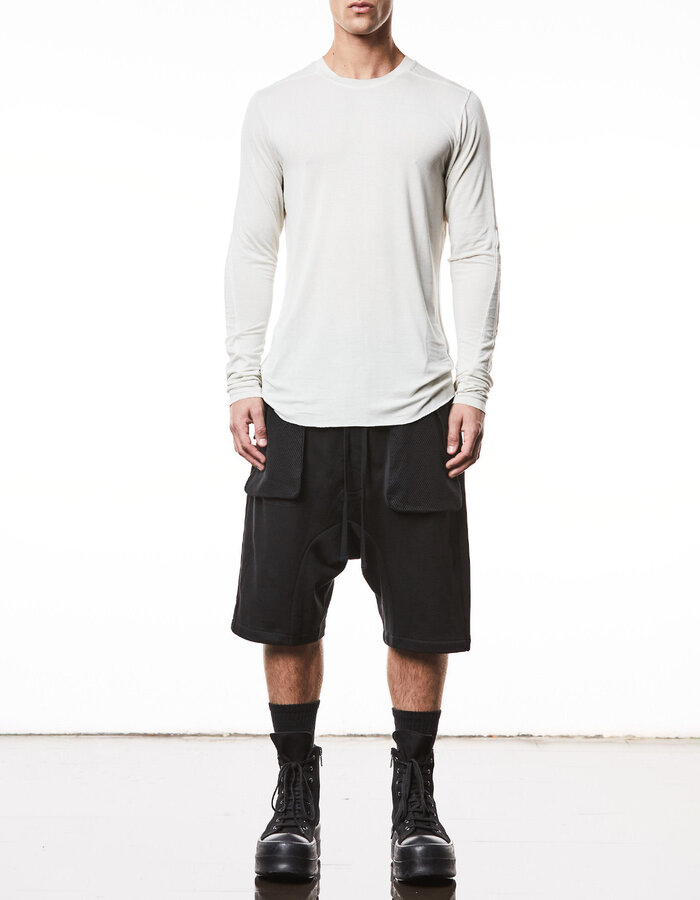 THOM KROM VORTEX VISCOSE FITTED LONG SLEEVE - DUNE