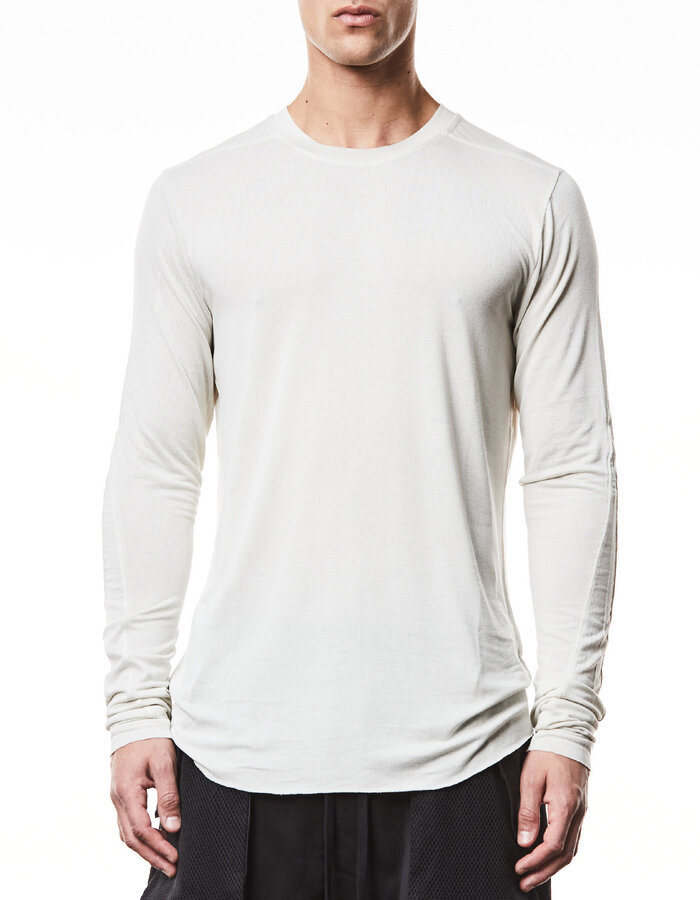 THOM KROM VORTEX VISCOSE FITTED LONG SLEEVE - DUNE