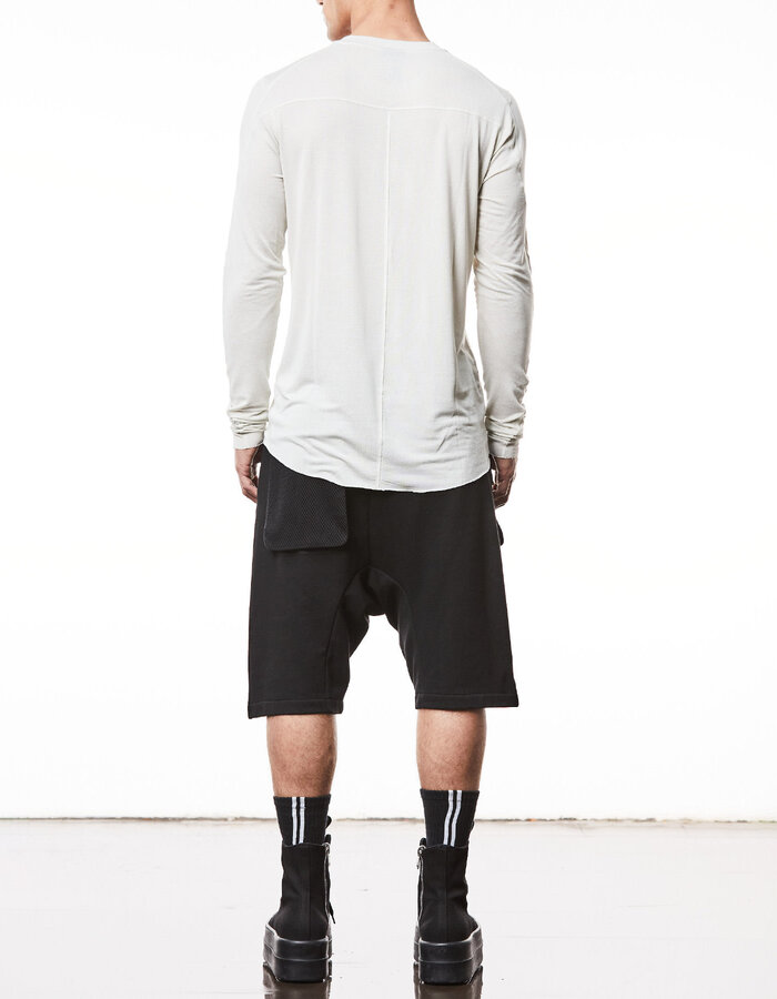 THOM KROM VORTEX VISCOSE FITTED LONG SLEEVE - DUNE
