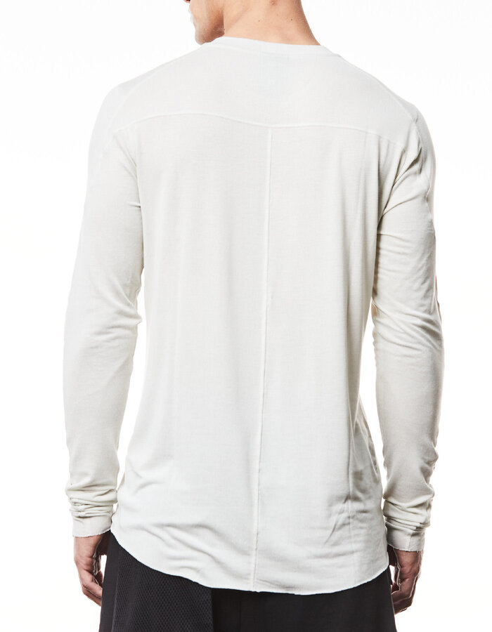 THOM KROM VORTEX VISCOSE FITTED LONG SLEEVE - DUNE