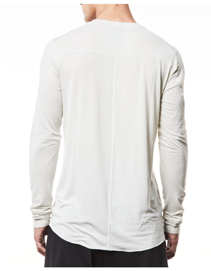 THOM KROM VORTEX VISCOSE FITTED LONG SLEEVE - DUNE