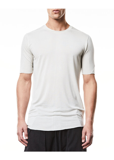 THOM KROM VORTEX VISCOSE FITTED SHORT SLEEVE T-SHIRT - DUNE