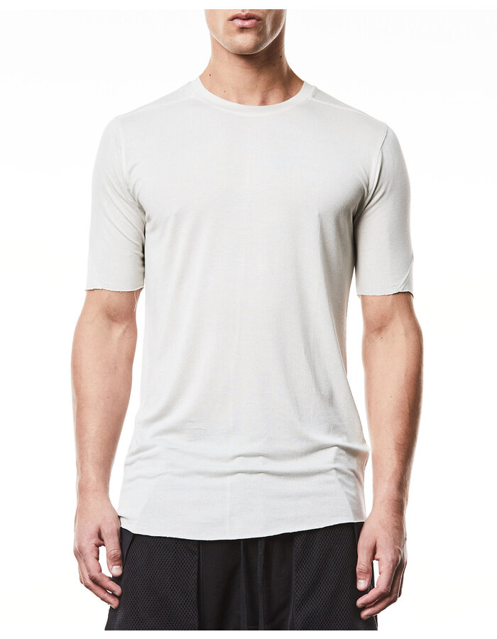 THOM KROM VORTEX VISCOSE FITTED SHORT SLEEVE T-SHIRT - DUNE