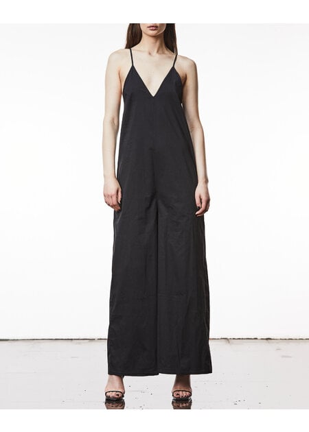 THOM KROM WIDE LEG V-NECK JUMPSUIT