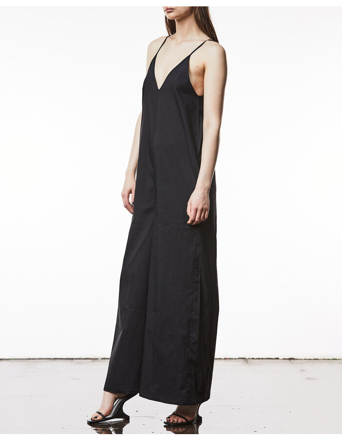 THOM KROM WIDE LEG V-NECK JUMPSUIT