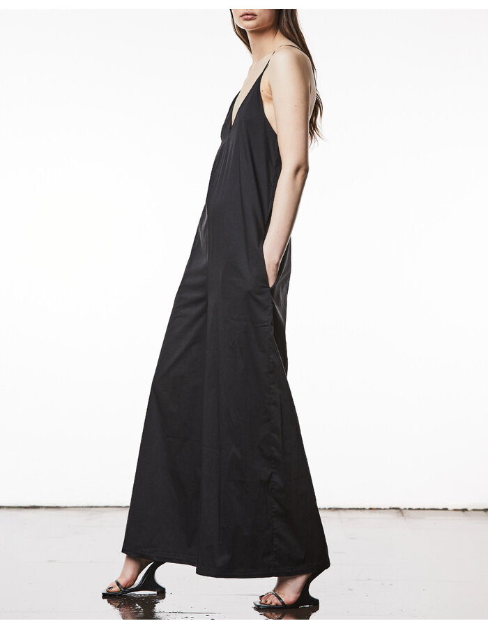 THOM KROM WIDE LEG V-NECK JUMPSUIT