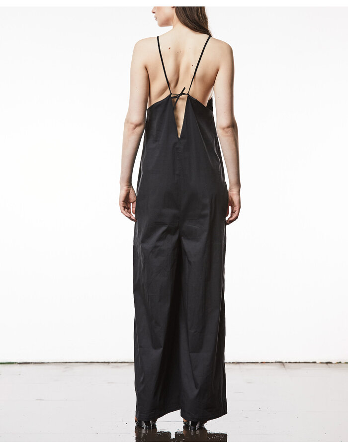 THOM KROM WIDE LEG V-NECK JUMPSUIT