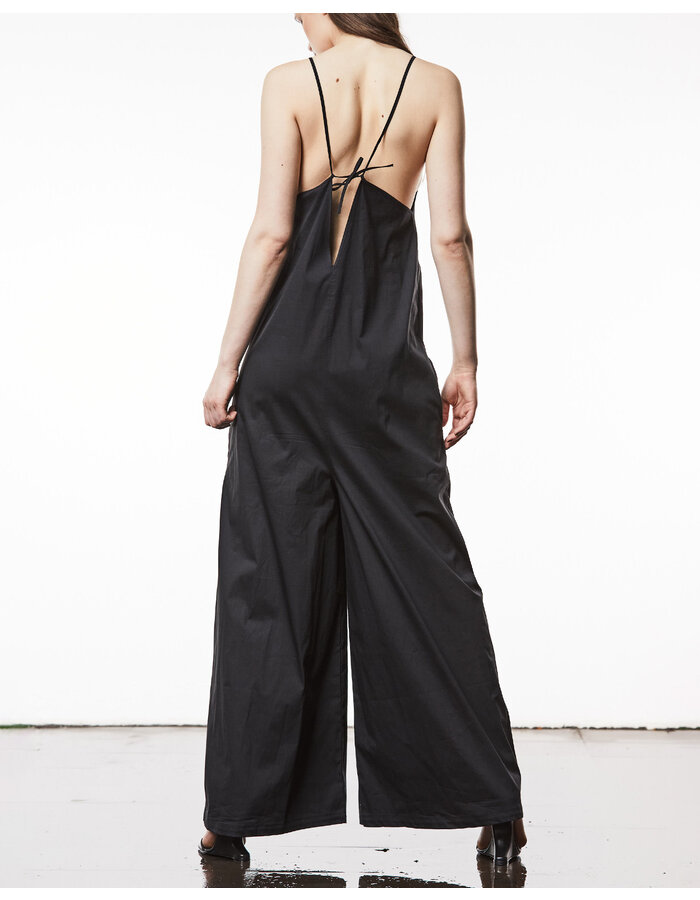 THOM KROM WIDE LEG V-NECK JUMPSUIT