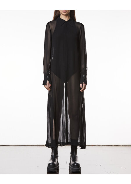 THOM KROM SHEER SHIRT DRESS
