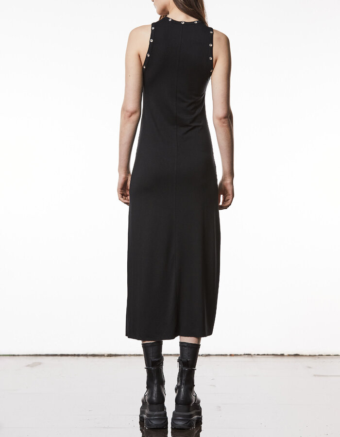 THOM KROM VISCOSE SLEEVELESS RIVET DRESS