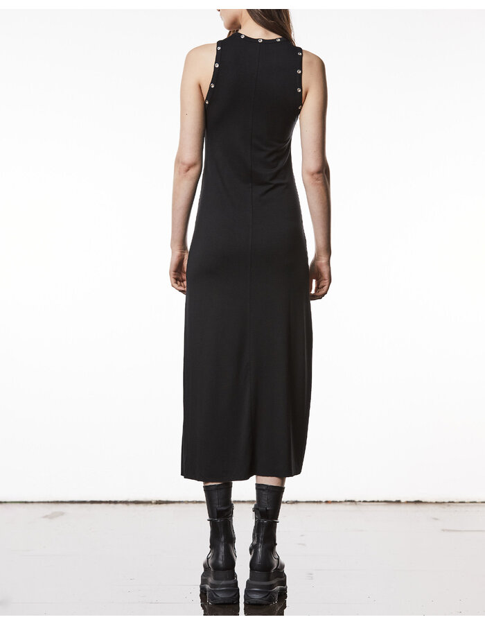 THOM KROM VISCOSE SLEEVELESS RIVET DRESS