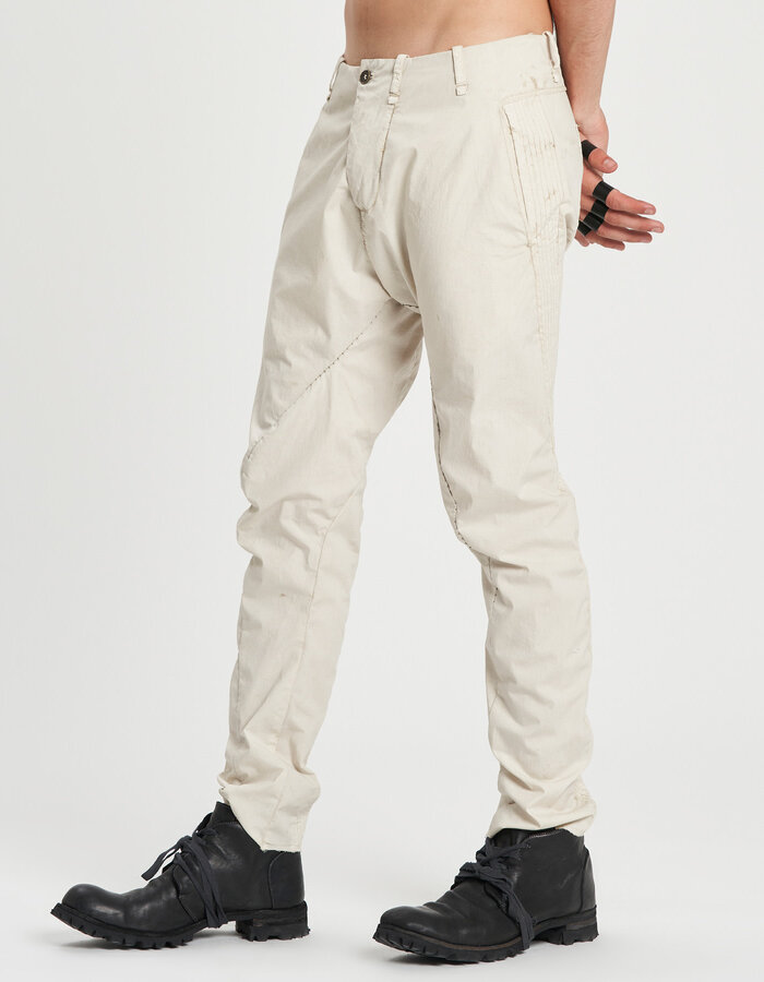 MASNADA MULTIPLE STITCH SLIM PANTS