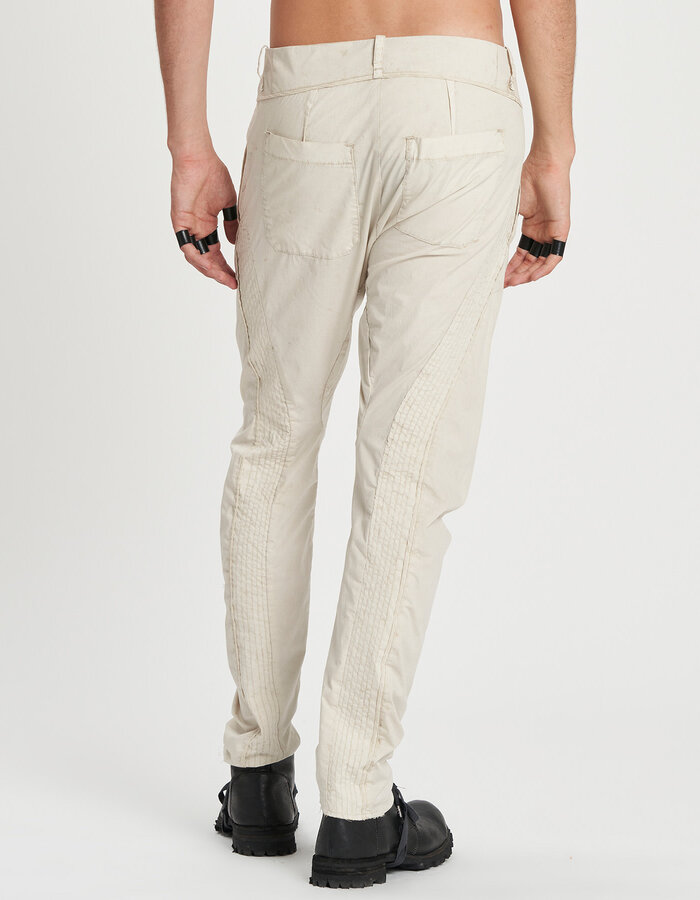 MASNADA MULTIPLE STITCH SLIM PANTS