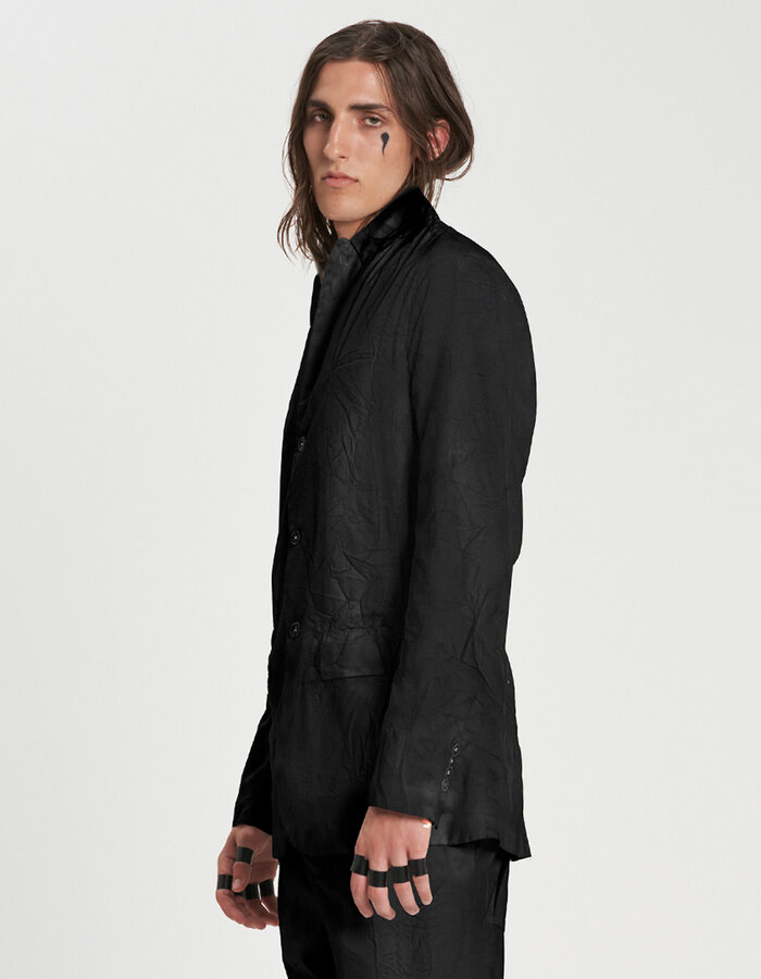 MASNADA HALF LINED JACKET - BLACK