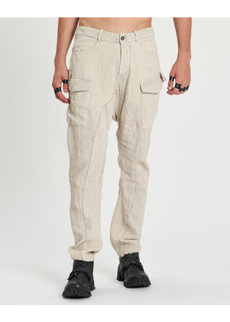 MASNADA RELAXED MULTIPLE POCKET PANTS - FLINT