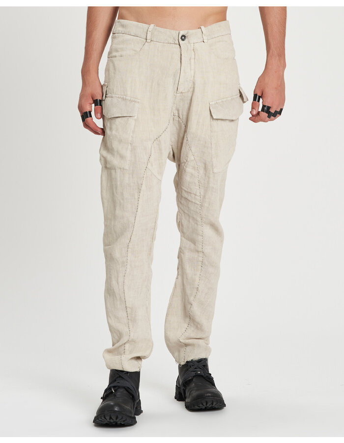 MASNADA RELAXED MULTIPLE POCKET PANTS - FLINT