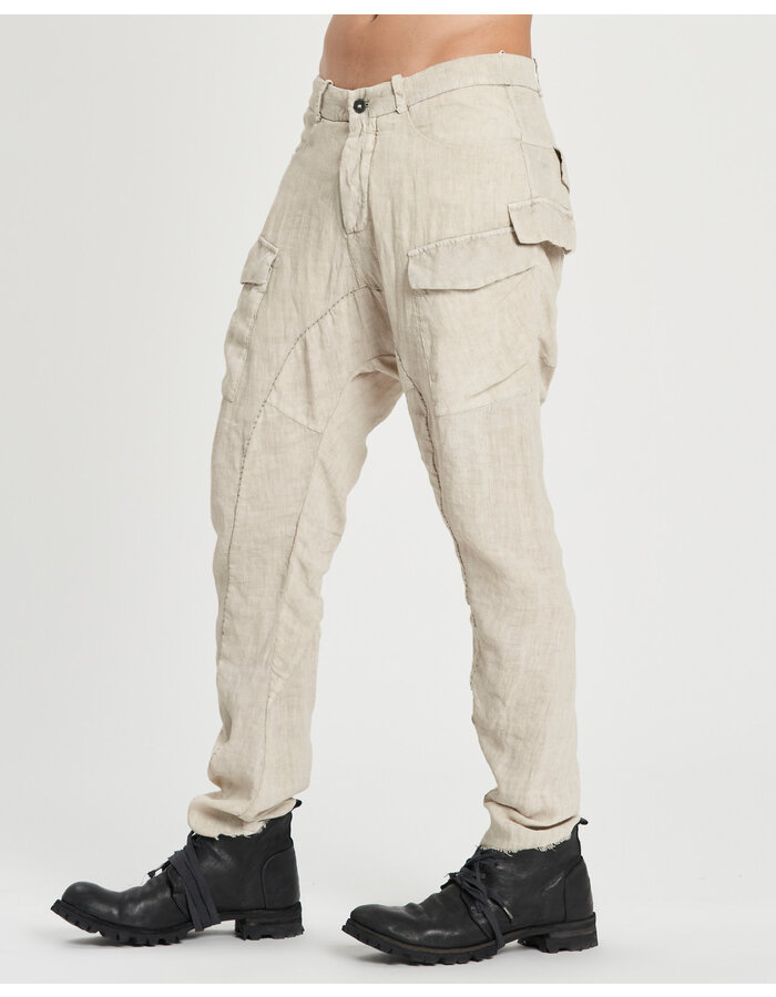 MASNADA RELAXED MULTIPLE POCKET PANTS - FLINT