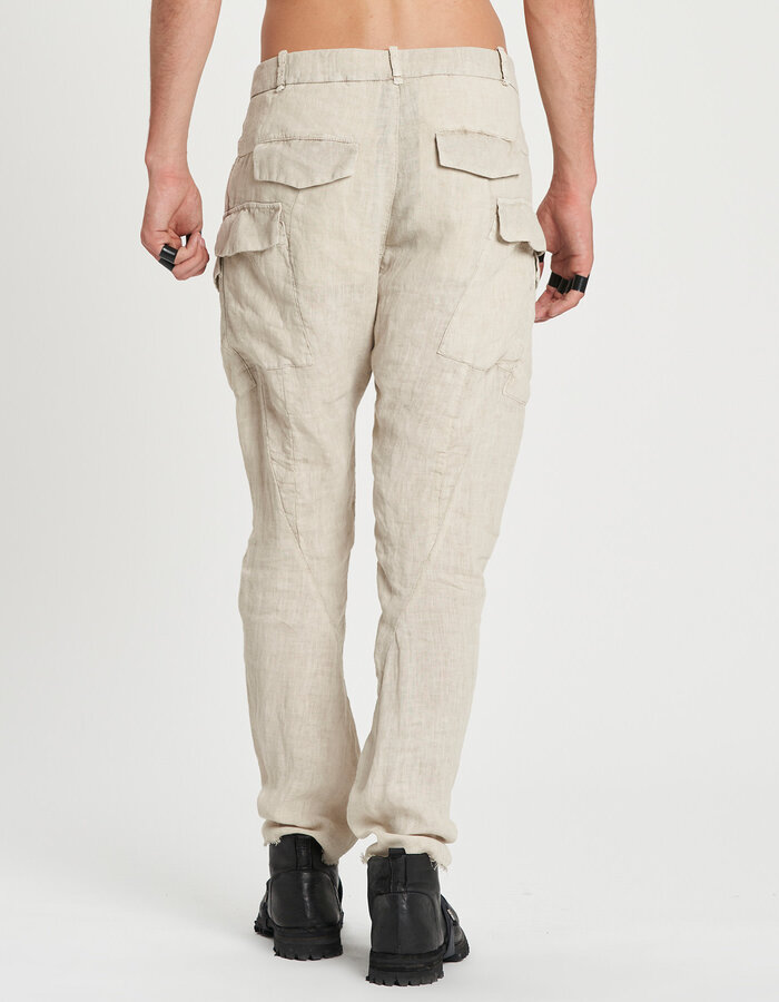 MASNADA RELAXED MULTIPLE POCKET PANTS - FLINT