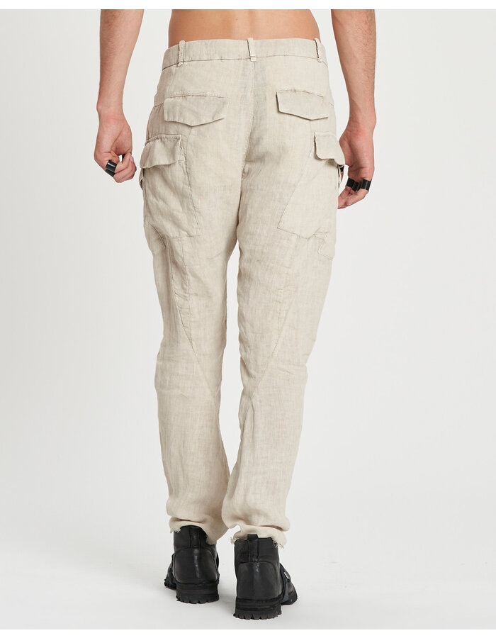 MASNADA RELAXED MULTIPLE POCKET PANTS - FLINT
