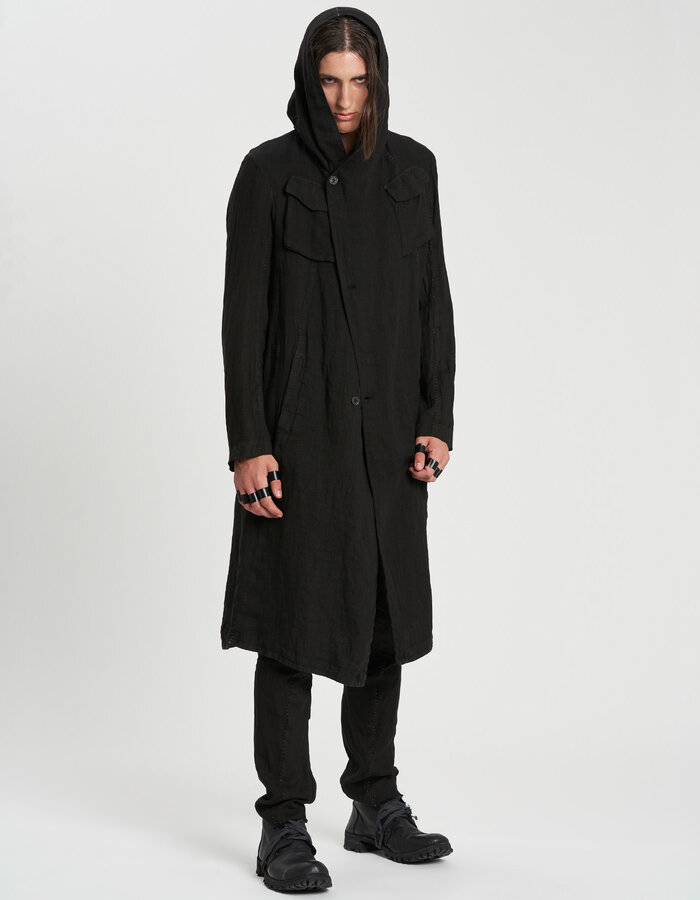 MASNADA FOLD UP PARKA - BLACK