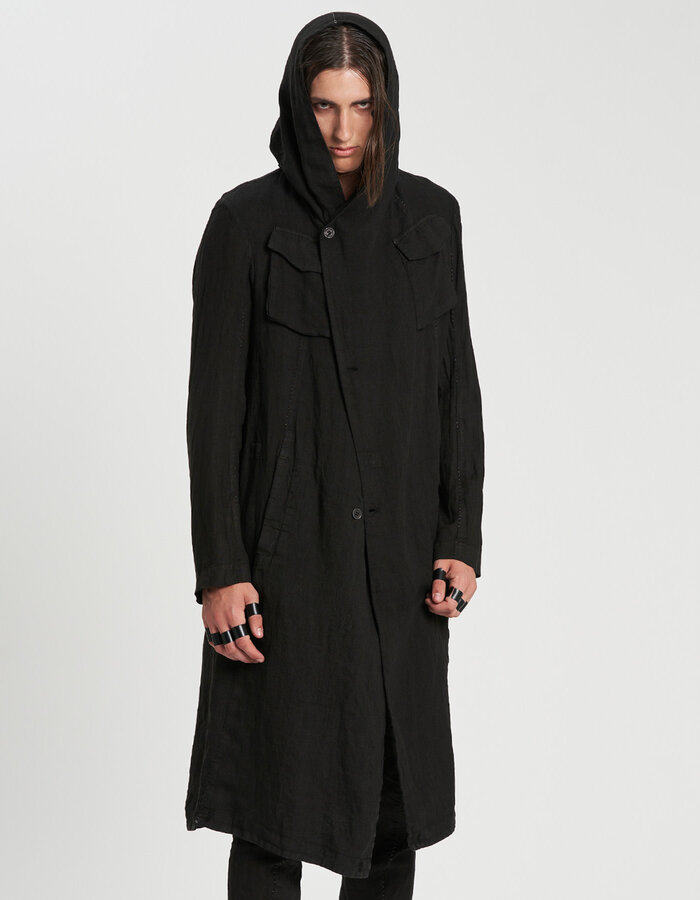 MASNADA FOLD UP PARKA - BLACK