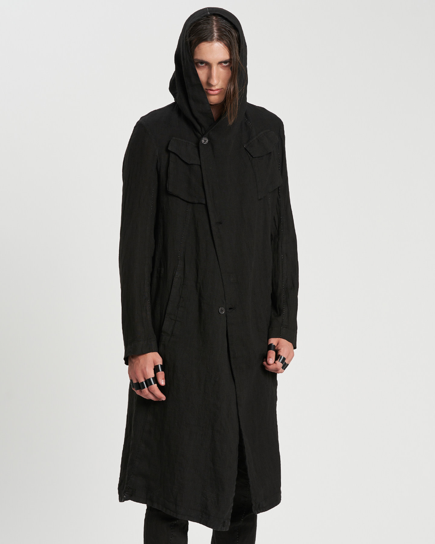 FOLD UP PARKA - BLACK
