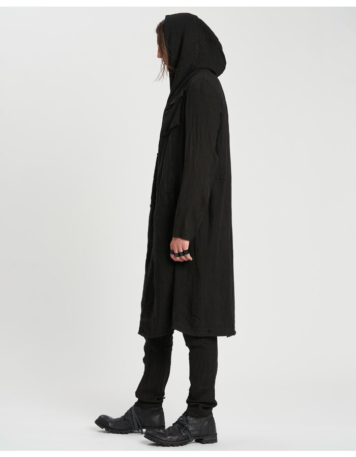 MASNADA FOLD UP PARKA - BLACK