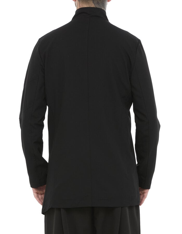 LA HAINE INSIDE US STRETCH ASYMMETRIC BUTTON UP JACKET