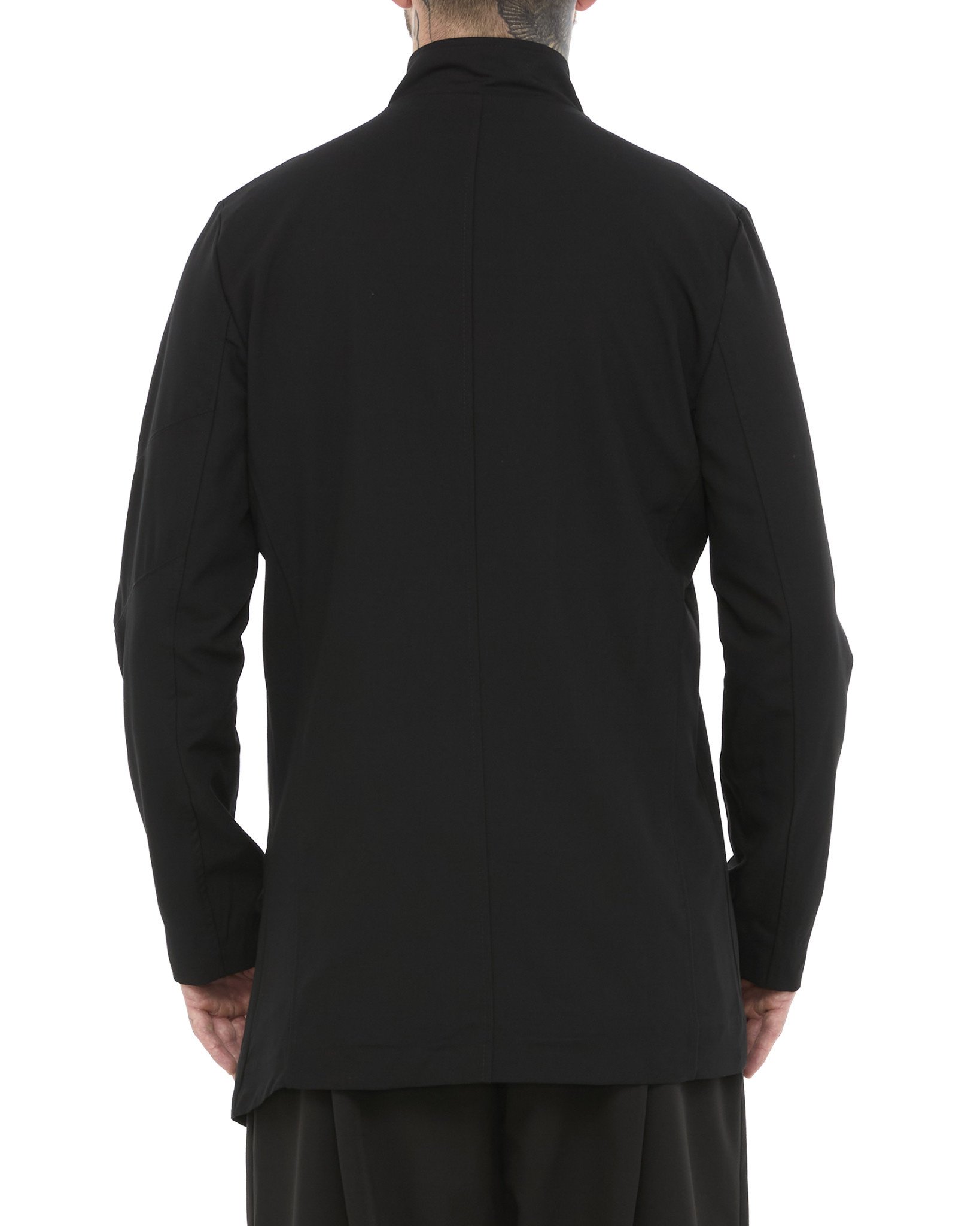 STRETCH ASYMMETRIC BUTTON UP JACKET - Shop Untitled NYC STRETCH ASYMMETRIC BUTTON UP JACKET - Shop Untitled NYC