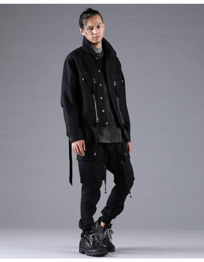 D. HYGEN SHASHIKO JACQUARD COMBINATION CARGO JOGGERS