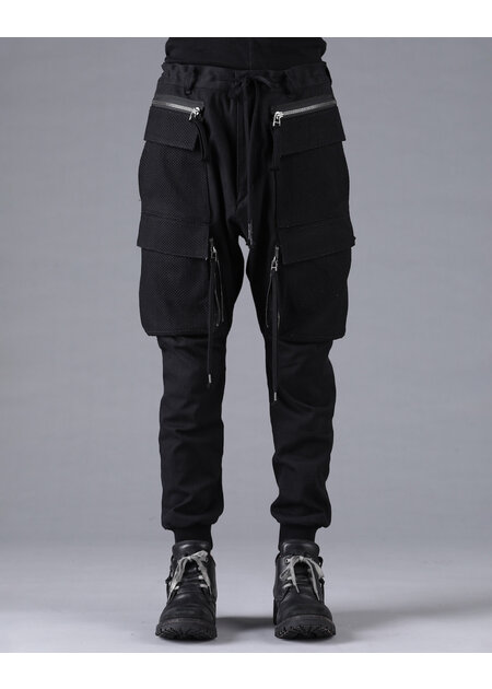 D. HYGEN SHASHIKO JACQUARD COMBINATION CARGO JOGGERS