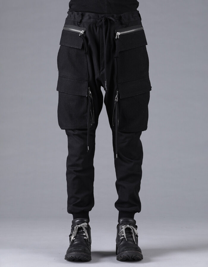 D. HYGEN SHASHIKO JACQUARD COMBINATION CARGO JOGGERS