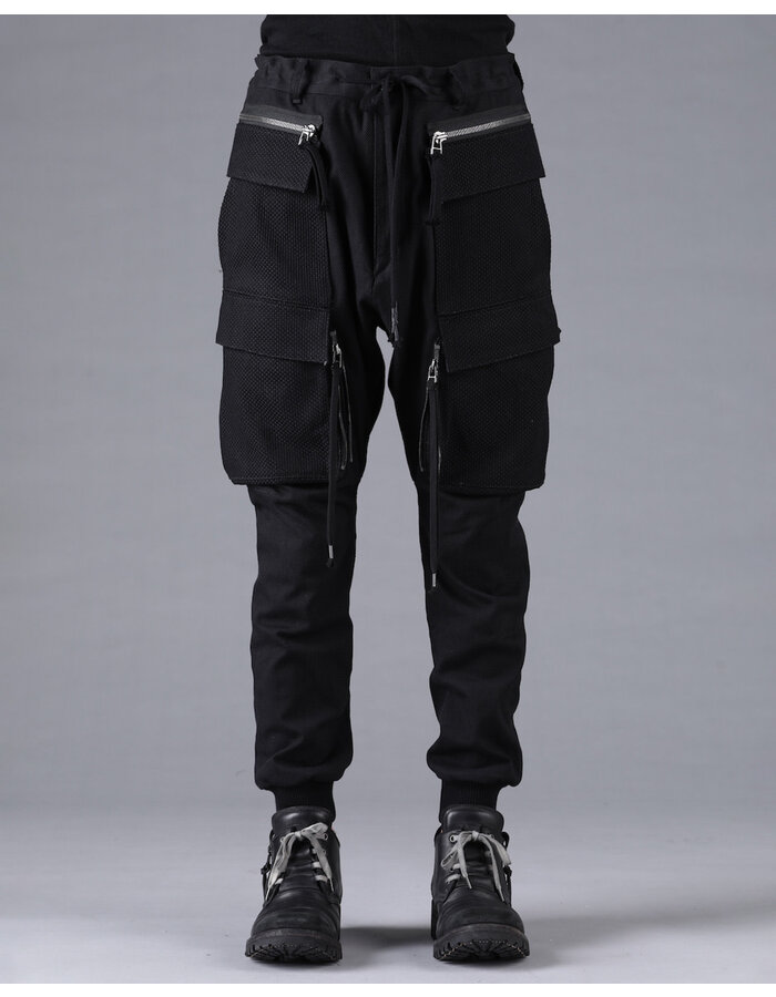 D. HYGEN SHASHIKO JACQUARD COMBINATION CARGO JOGGERS