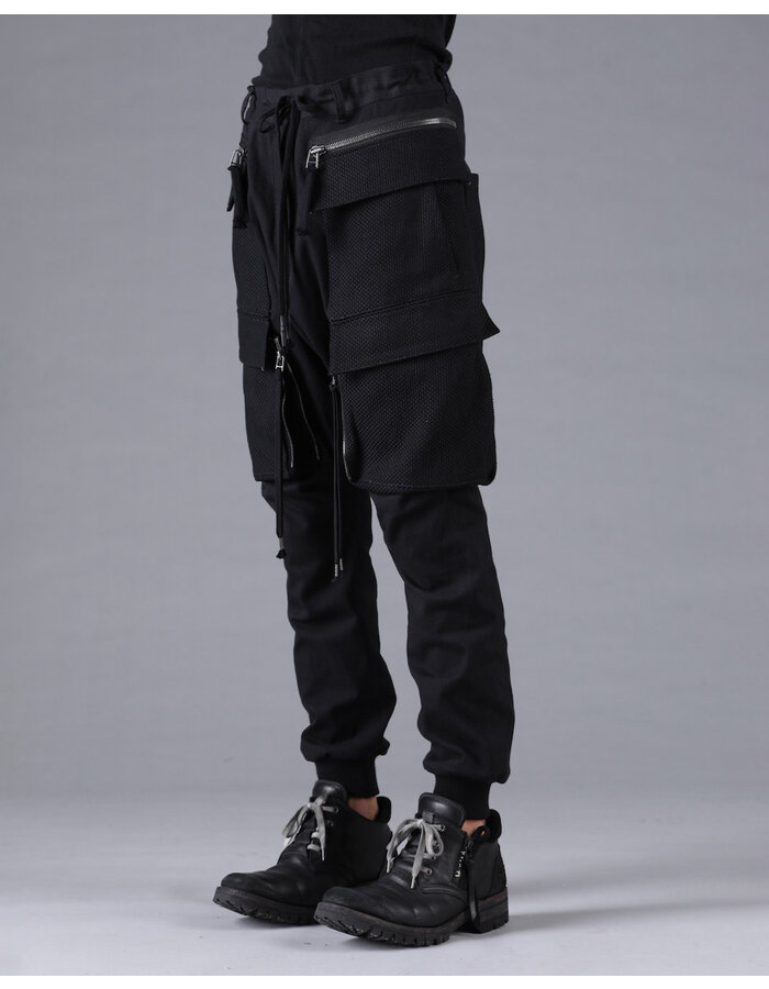 D. HYGEN SHASHIKO JACQUARD COMBINATION CARGO JOGGERS