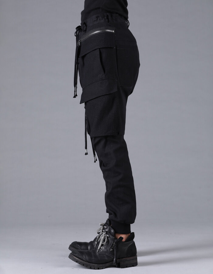 D. HYGEN SHASHIKO JACQUARD COMBINATION CARGO JOGGERS