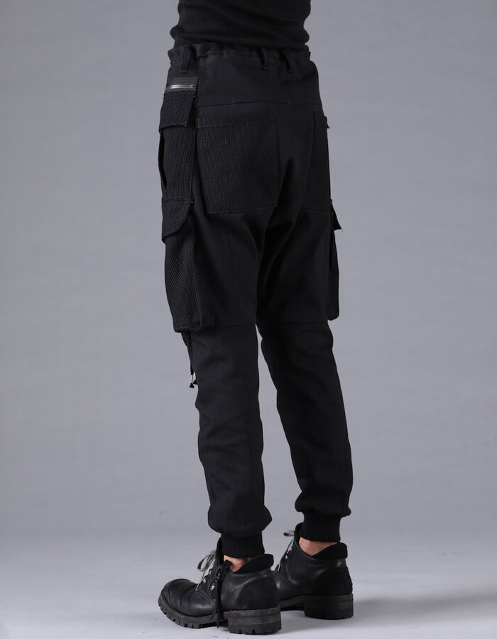 D. HYGEN SHASHIKO JACQUARD COMBINATION CARGO JOGGERS
