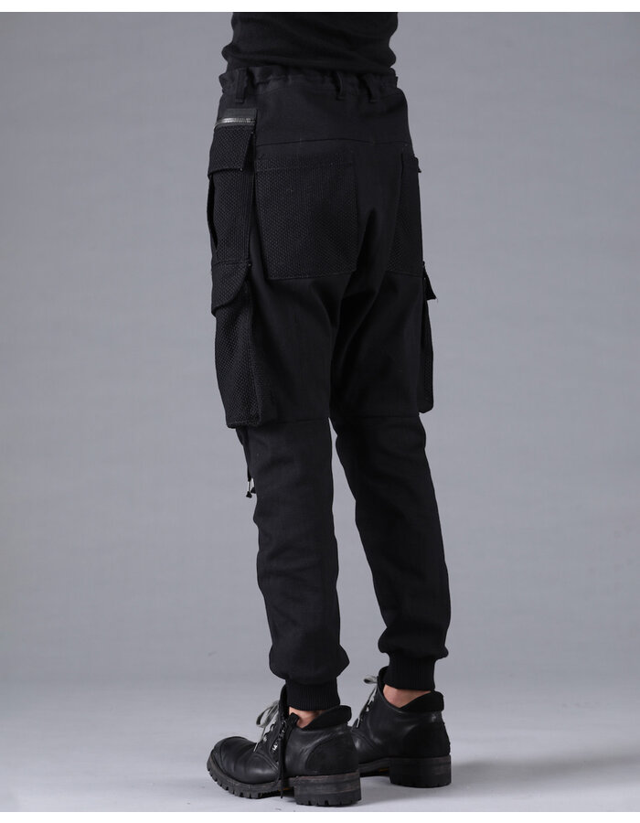 D. HYGEN SHASHIKO JACQUARD COMBINATION CARGO JOGGERS