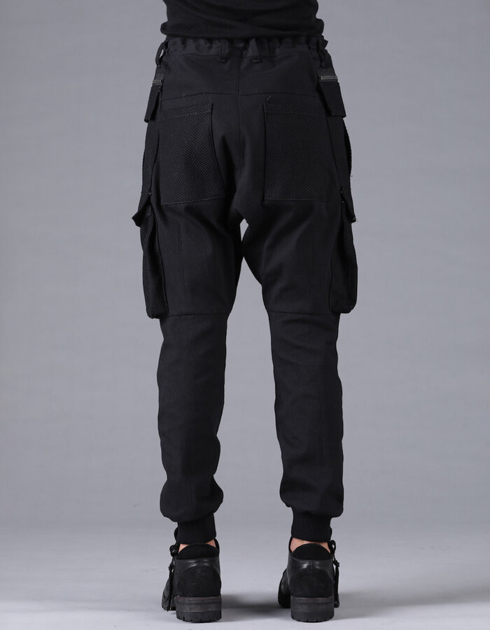 D. HYGEN SHASHIKO JACQUARD COMBINATION CARGO JOGGERS
