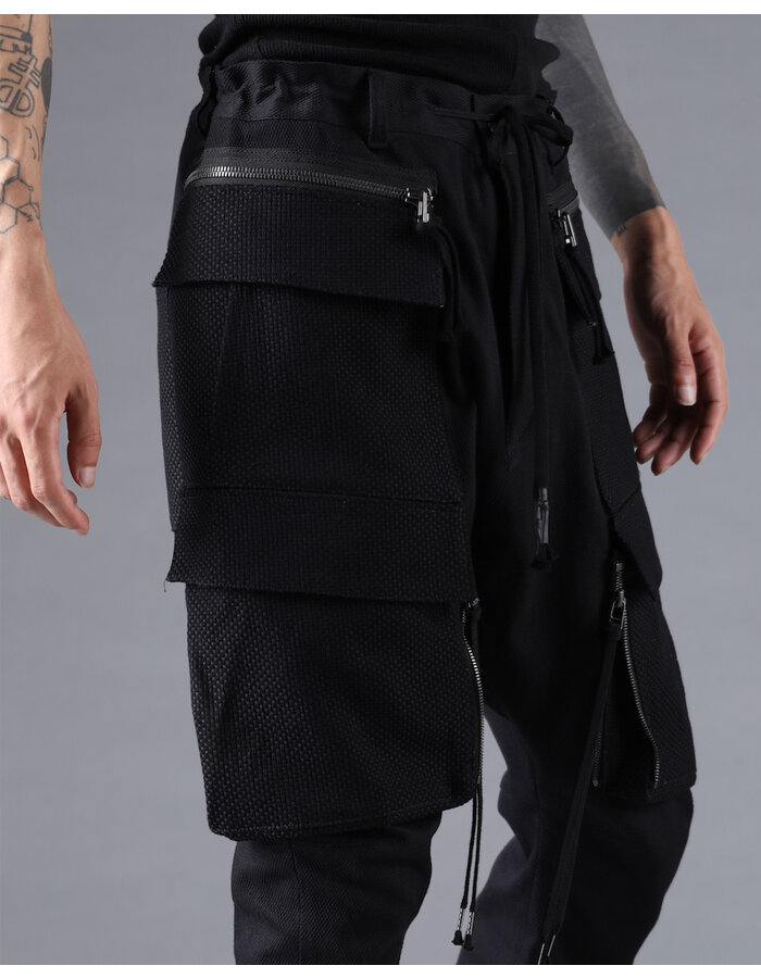 D. HYGEN SHASHIKO JACQUARD COMBINATION CARGO JOGGERS