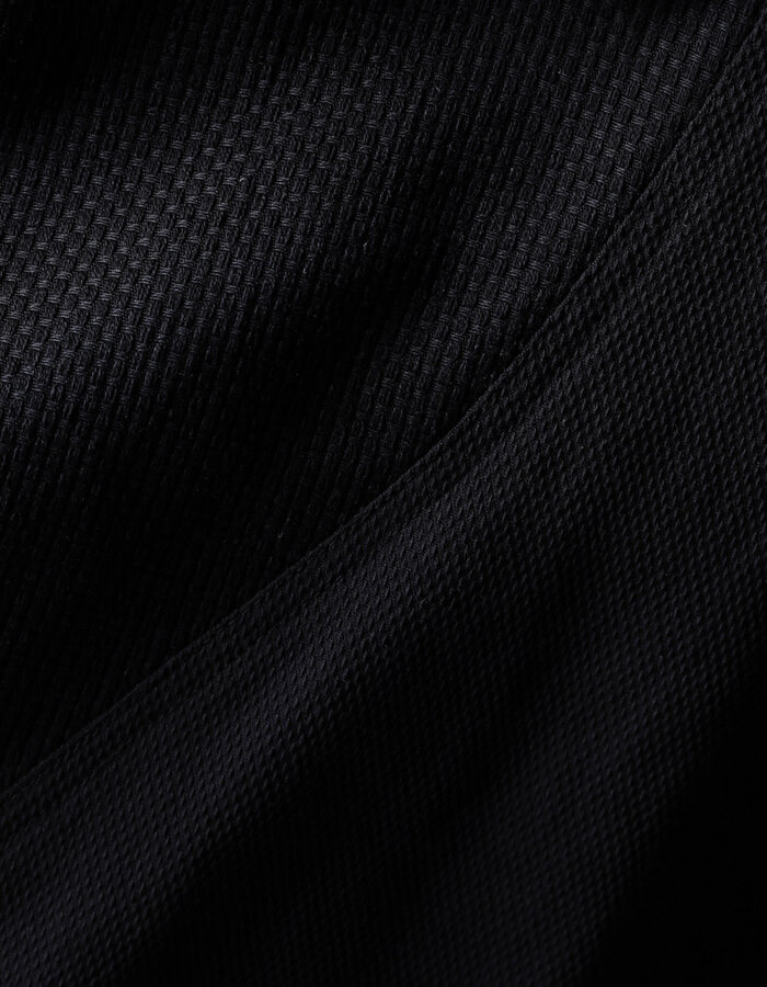 D. HYGEN SHASHIKO JACQUARD COMBINATION CROPPED JACKET